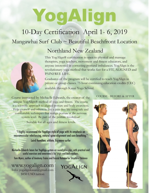 YogAlign Creator Michaelle Edwards returns to NZ April 2019