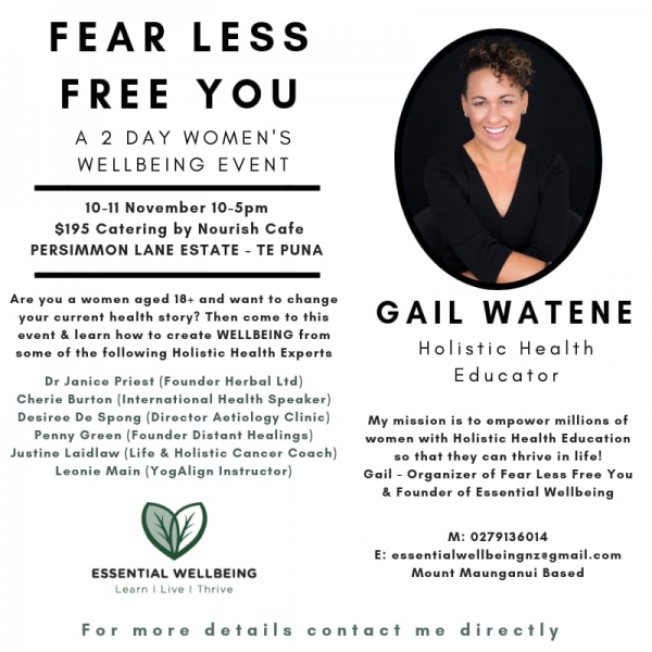 Fear Less Free You Women&#039;s Event - Join us 10-11 November in Tauranga