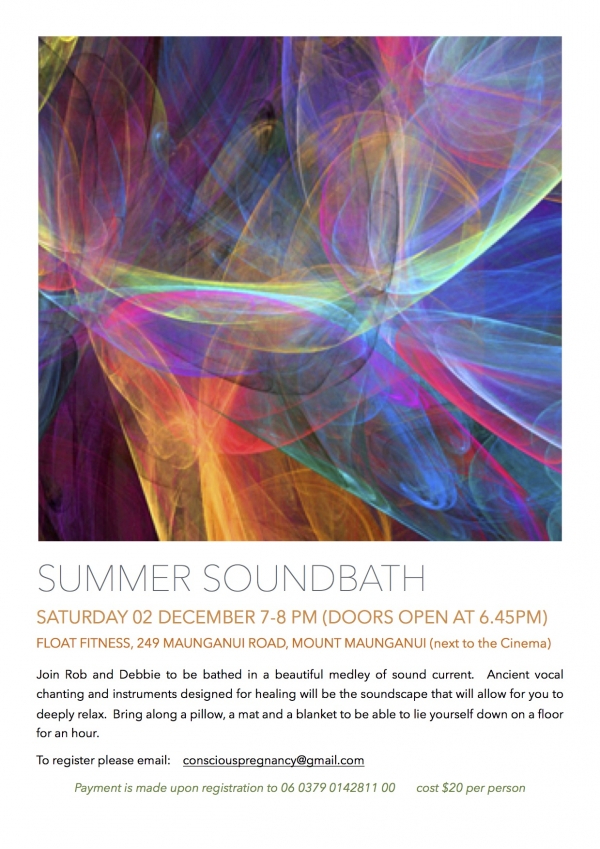 Healing Summer Soundbath in Mount Maunganui