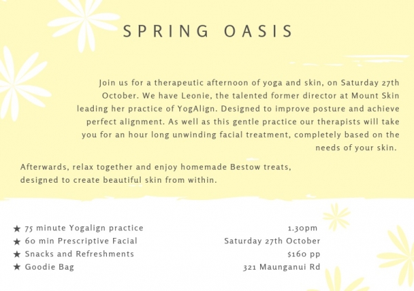 Spring Oasis Self-Love Mini Retreat at Mount Skin &amp; Body