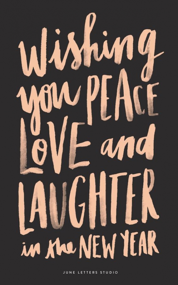 Wishing you Peace, Love &amp; Laughter